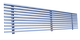 Linear grilles without frame for supply and return.